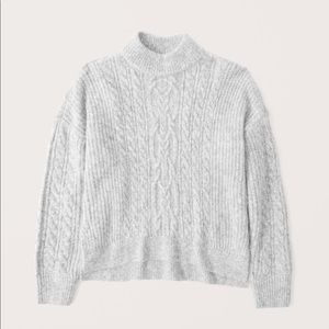 Abercrombie Cable Mockneck Sweater